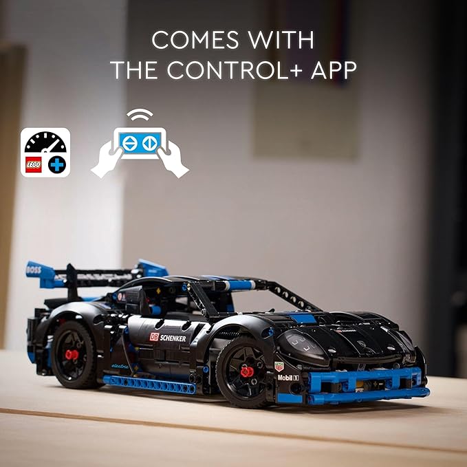 LEGO Technic Porsche GT4 e-Performance Race Car Toy Remote Control Car with Authentic Details Interactive Model Porsche Gift for Kids Ages 10 and Up Who Love Luxury Vehicles 42176