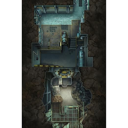 Modiphius Entertainment: Fallout: The Roleplaying Game - Map Pack 1: Vault - RPG Accessory 32 Page Softcover Booklet &amp 4 Double-Sided Poster Maps
