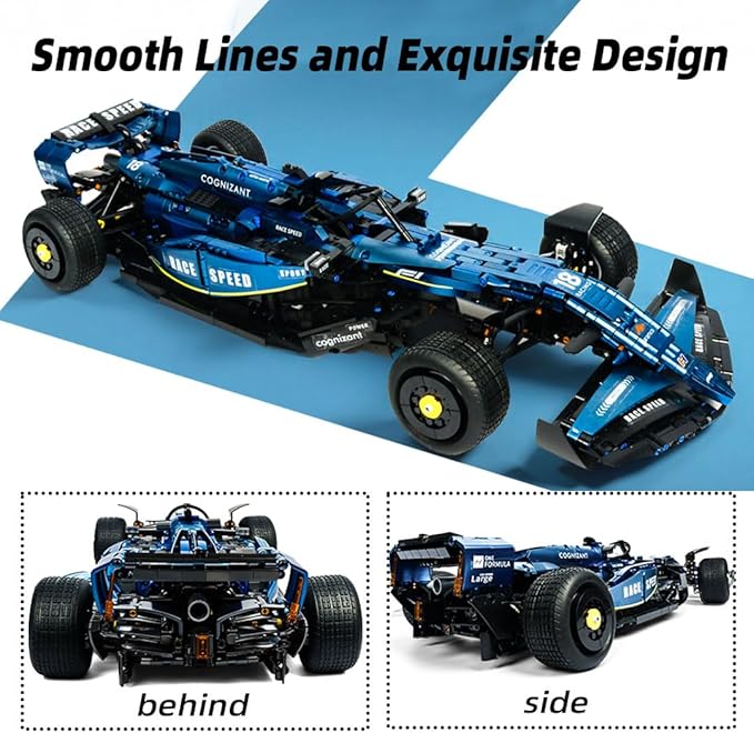 Formula 1 Model Car Kits for Adults Aston Martin F1 Car with Realistic Details F1 Toys Building Sets Craft for Display Formula 1 Racing Gifts for Teen Boys Ideal F1 Gifts for Men