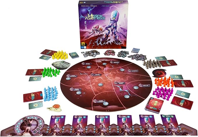 Mission Red Planet Board Game - Compete to Colonize Mars in a Space Exploration &amp Resource Management Strategy Game Fun for Teens &amp Adults Ages 14+ 2-6 Players 45-90 Minute Playtime