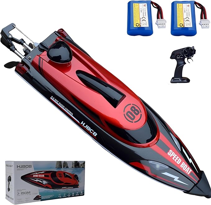 14 inch RC Boat High Speed Remote Control Boat for Kids and Adults 2.4GHz Outdoor Water Toy 23 + MPH Race Boat for Pool Lake &amp Great River