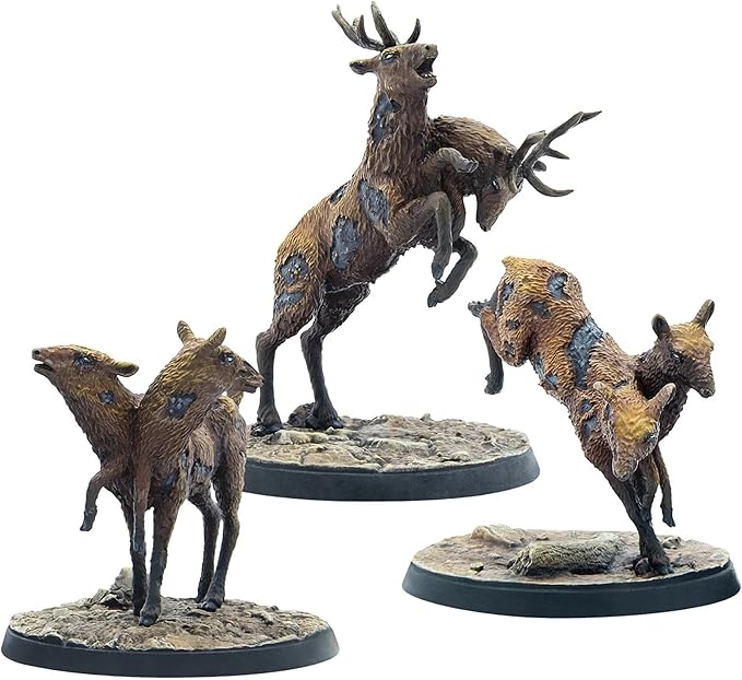 Modiphius Entertainment Fallout: Wasteland Warfare - Creatures: Radstag Herd - EnglishGrey