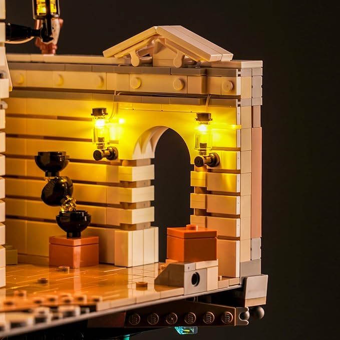 Upgraded Led Light Kit for Lego Gringotts Wizard Bank Horcrux War Building Set Compatible with Lego 76417(Model Not Included)