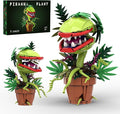 Audrey II Piranha Flower Building Blocks Set Cannibal Plants Building Set Openable Mouth Gift Toy Bonsai Plants Christmas Halloween Horror Decor Gifts for Adults