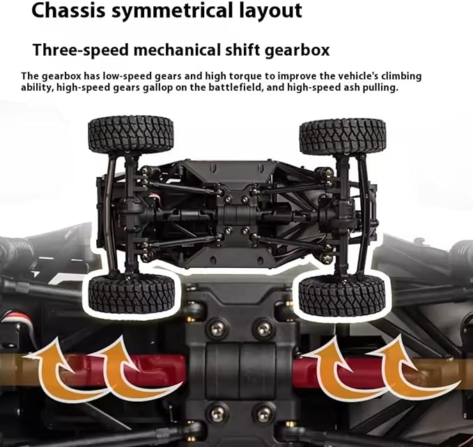 1/24 RC Crawler Car UDI RC UCX2405PRO 4wd Mini Climb Racing Brushless Motor 4 Wheel Steering 3 Speed Transmission RTR Toy (Black)