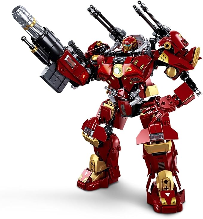 Mech Robot Building Sets Easter 588 PCS Transforming Mecha Action Figure Model Creative Build Display Gift Christmas Birthday Ages 14+