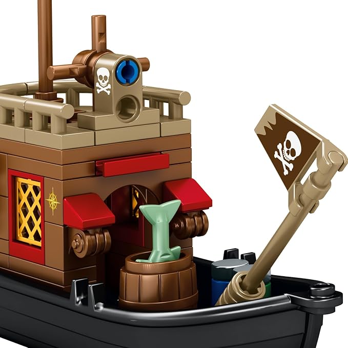 RiceBlock Pirate Ship Building Toys Pirate Wharf Themed City Store Building Bricks Sets for Boys Age 8-12 573 Pieces