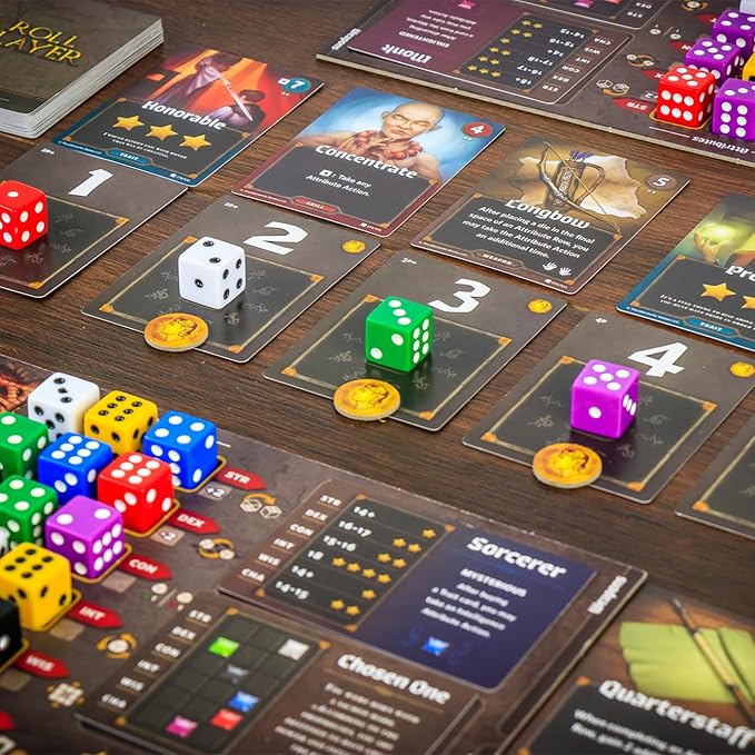 Roll Player Board Game | Dice Game of Fantasy Character Creation | Competitive Strategy Drafting &amp Dice Placement | Adults &amp Family Game | 60-90 Minutes for 1-4 Players by Thunderworks Games