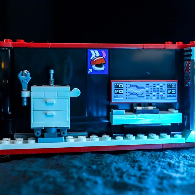 Light kit Compatible with Lego F1 Garage &amp Mercedes-AMG &amp Alpine Cars 60444- No Model Only Light LED Lighting Accessories Compatible with Lego F1 Garage &amp Mercedes-AMG and Alpine Motorspo