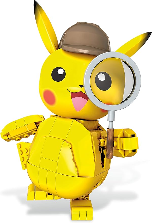 Mega Construx Pokemon Detective Pikachu Detective Pikachu Construction Set with Character Figures Building Toys for Kids (271 Pieces)