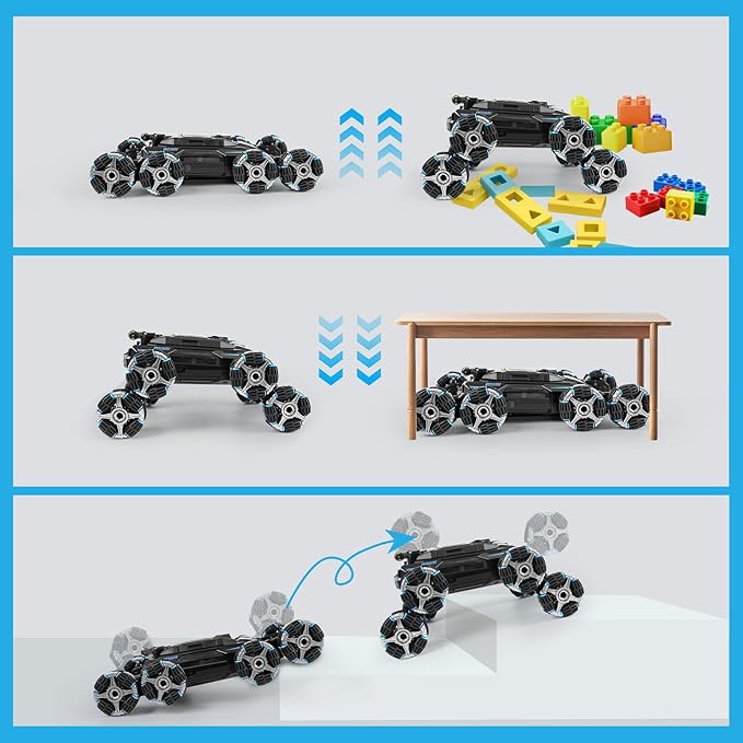 GIAT 8 Wheels Gesture Sensing RC Stunt Car Toy - Birthday Gifts Ideas for Boys Ages 5-7 6-12 8 9 10 11 Years Old Remote Control Off-Road Vehicle with 360-Degree Flips Lights &amp Music