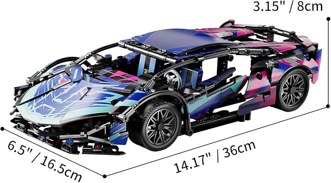 Sport Car Building Block Sets for AdultsTechnical Race Car Collectible 1:14 Model Scale Engineering Toy Racing Cars Birthday for Men Boys Teens Age 8+ 8-12 12 13 14 14+