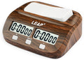 LEAP Chess Clock Digital Chess Timer Professional for Board Games Timer with Alarm Function (Official Store) Wood Appearance