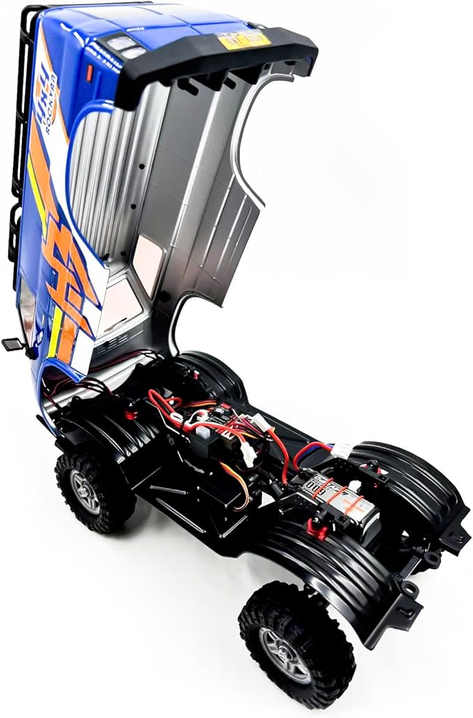 HOBBYPLUS CR18P EVO 2 RockVan RC Crawler - 1/18 Scale Mini RC Crawler with Two-Speed Transmission All-Metal Gears Evolved EVO Platform Ready-to-Run Distinctive Styling