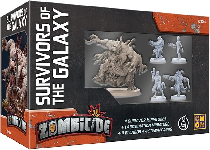 Zombicide Invader Survivors of the Galaxy BOX SET - Unite Alien Races to Face the Xenos Threat! Cooperative Strategy Game with Tabletop Miniatures Ages 14+ 1-6 Players 1 Hour Playtime Made by CMON