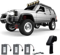 GoolRC RC Rock Crawler 1:12 Scale Remote Control Car 2.4Ghz 4WD Off Road RC Truck All Terrains Climbing Vehicle RC Car Gifts for Adults Include 3 Batteries (Silver)