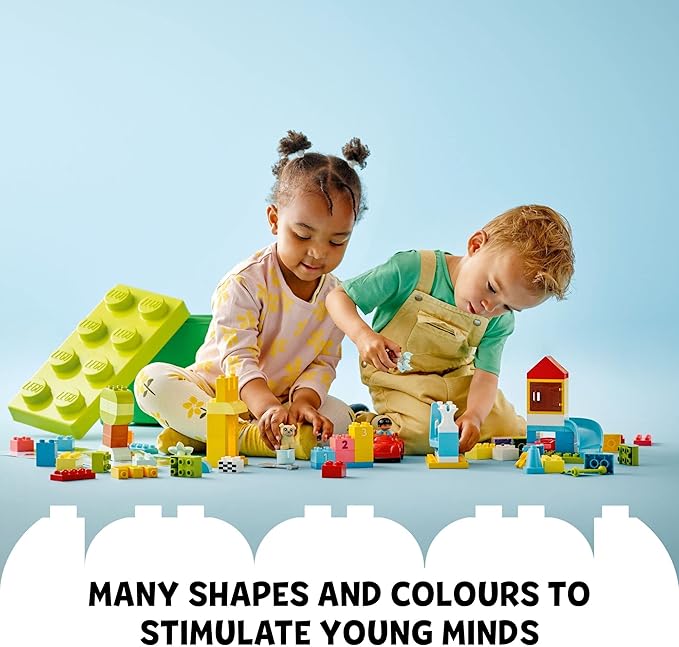 LEGO DUPLO Classic Deluxe Brick Box Building Blocks - Learning &amp Educational Toys for Toddlers Preschool Ages 1.5+ Years - Gift for Birthdays - Develop Fine Motor Skills - 10914