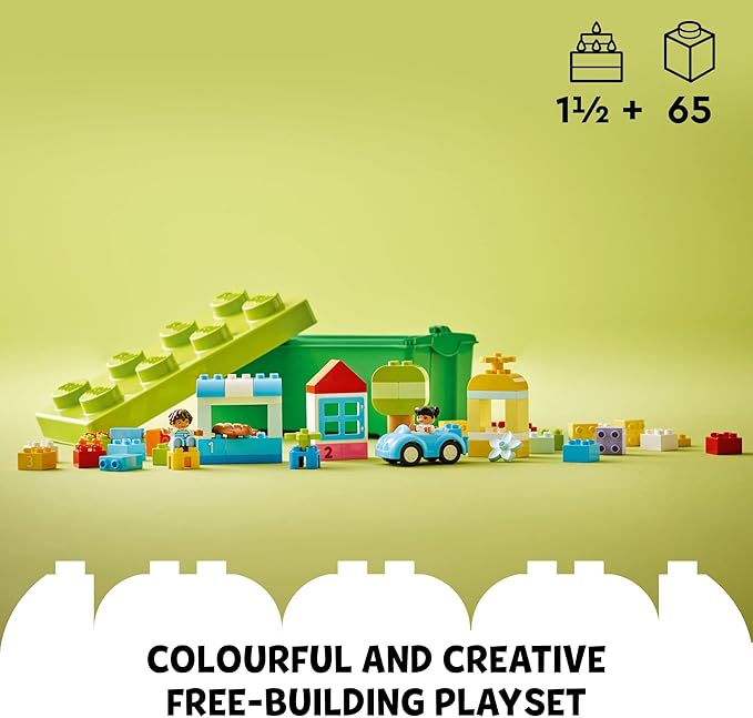 LEGO DUPLO Classic Brick Box Building Blocks - Learning &amp Educational Toys for Toddlers Preschool Ages 1.5+ Years - Develop Fine Motor Skills - Gift for Birthdays - 10913