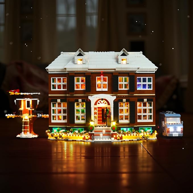 Upgraded Led Light Kit for Lego Ideas Home Alone Building Set Compatible with Lego 21330 Gift Idea for Millennials (Model Not Included)
