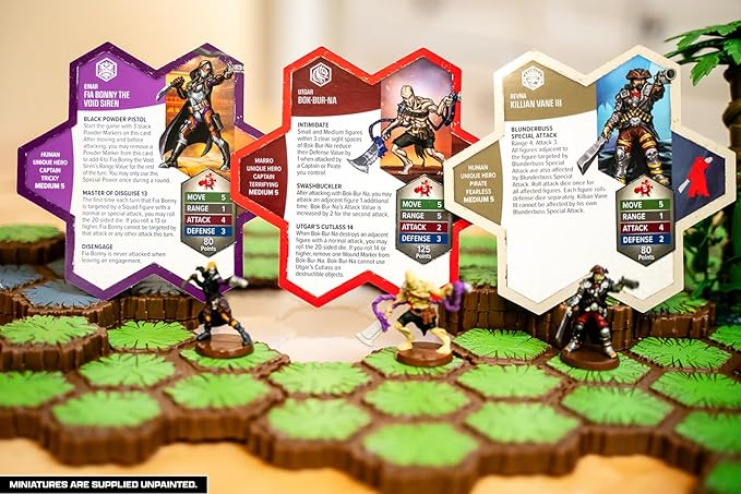 Renegade Game Studios Heroscape: Age of Annihilation Battle for the Wellspring 2-Player Strategy Board Game Starter Set with 6 Unpainted Miniatures