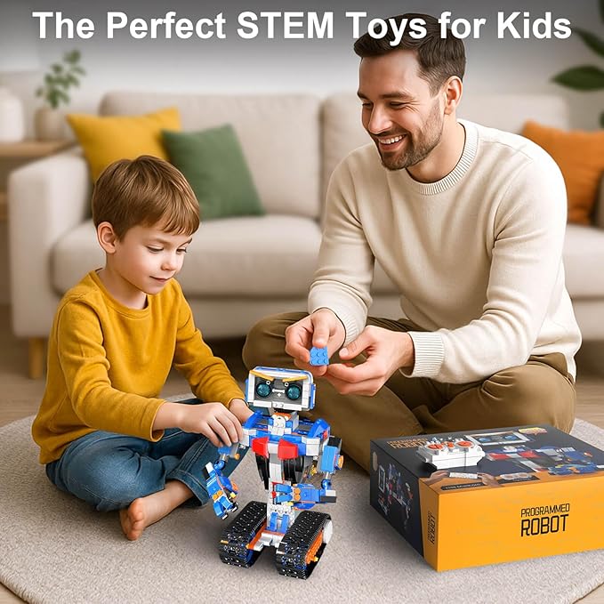 PIKARO Robot Robotics for Kids Ages 8-12 Boys Girls with App &amp Remote Control stem Toys for Boys Age 8-13 Build Your Own Robot STEM Building Sets Toys Birthday (623 PCS)
