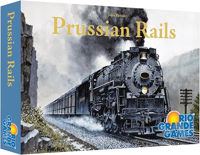 Rio Grande Games Prussian Rails: Economic Train Strategy Board Game Investment Bidding 3-5 Players 90-120 Minutes