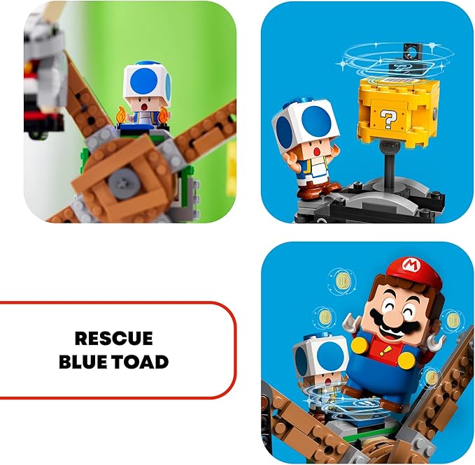 LEGO Super Mario Reznor Knockdown Expansion Set 71390 Building Kit Collectible Toy Playset for Kids New 2021 (862 Pieces)