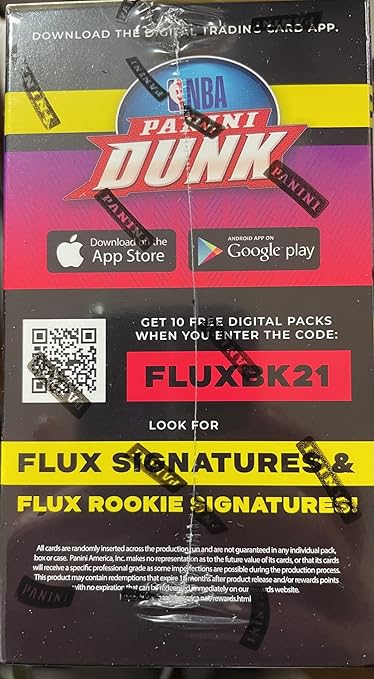 2020-21 Panini Flux Basketball Baster Box NBA 6 Packs Per Box 3 Cards Per Pack Factory Sealed