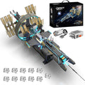 Space Station Spaceship Building Blocks Set with Motor &amp LED Lights Exploration Model Building Kits with Display Stand STEM Engineering Gift for KidsAdults and Space Fans (1471 PCS)