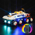 Upgraded Led Light Kit for Lego Command Rover and Crane Loader Outer Space Building Set Remote Control Version Compatible with Lego 60432 (Model Not Included)
