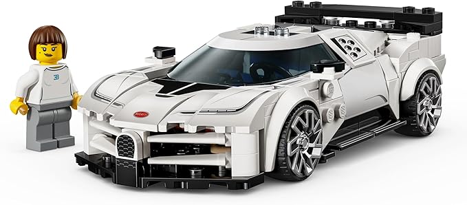 LEGO Speed Champions Bugatti Centodieci Hyper Sports Car Toy - Model Kit &amp Pretend Play Toy for Boys &amp Girls Ages 9+ - Italian Model Car Kit for Racing Fans - Gift Idea for Birthdays - 77240