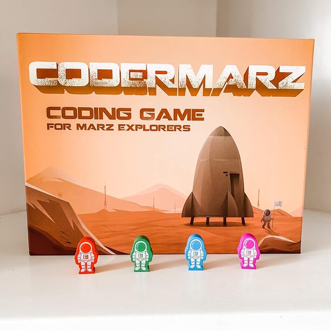 Game for Space and AI Learners! NBC Featured: First Ever Board Game for Boys and Girls Age 6+. Teaches About Mars AI and Computer Programming Through Fun Astronaut and Neural Adventure!