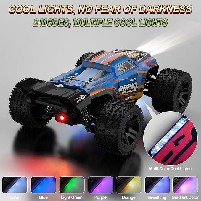 Nikuku Fast Remote Control Car 38 KPH High Speed Off Road RC Cars with 2.4 GHz 1:20 Scale 4WD Electric All Terrain RC Monster Truck Toys Christmas Birthday Gifts for Adults &amp Boys