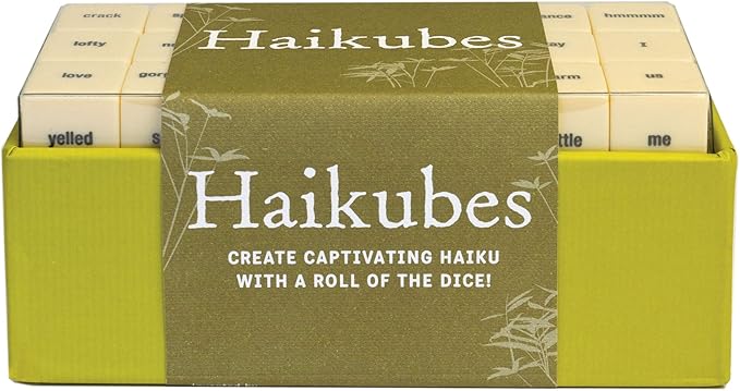 Haikubes: Create Captivating Haiku With a Roll of the Dice! (Poetry Game Educational Poem Gift for English Teachers)