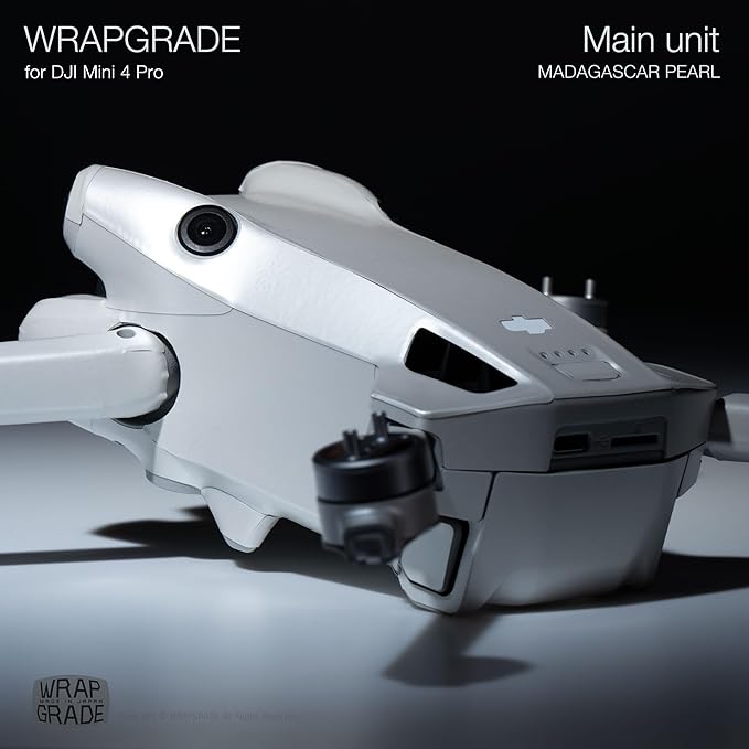 WRAPGRADE Skin Stickers Compatible with DJI Mini 4 Pro | Full Wrap (Madagascar Pearl)