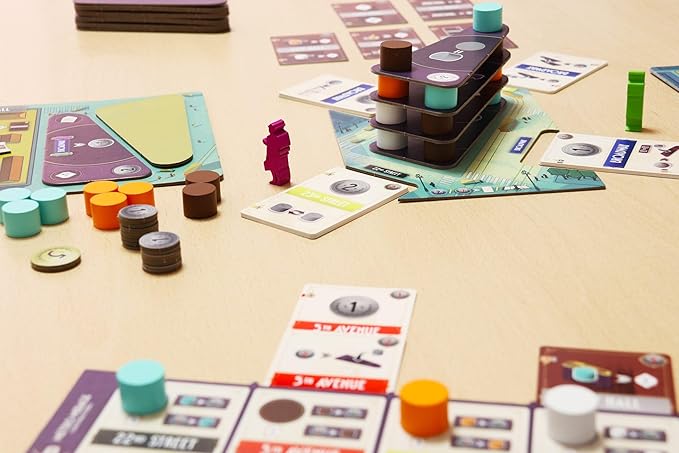 Flatiron Board Game - Build The Iconic New York Skyscraper! Architectural Strategy Game Fun Family Game for Kids &amp Adults Ages 12+ 1-2 Players 45 Minute Playtime Made by Ludonova