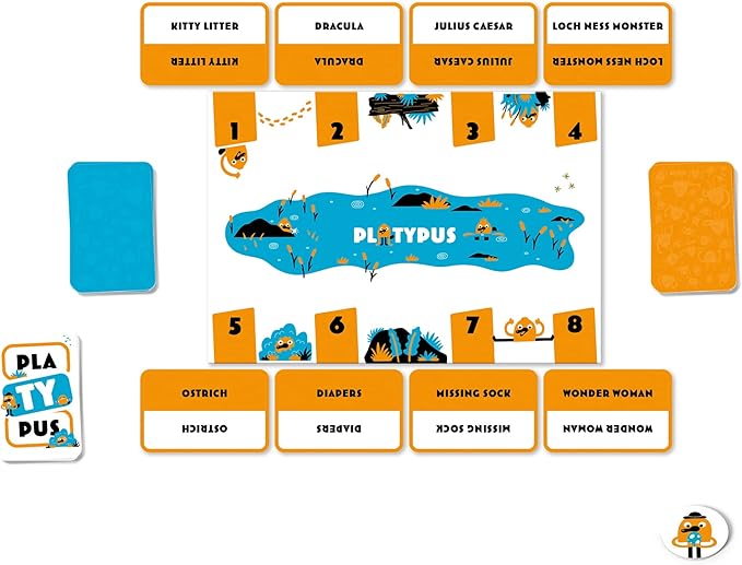 Matagot Platypus Party Game | Cooperative Word Game | Great Family Game for Game Night | Fun Guessing Game for Adults &amp Kids | Ages 8+ | 2-8 Players | Average Playtime 30 Minutes | Made PLAT01