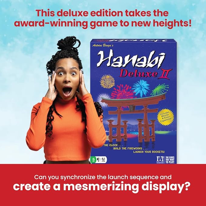 R&ampR Games Hanabi Deluxe II Strategy Game