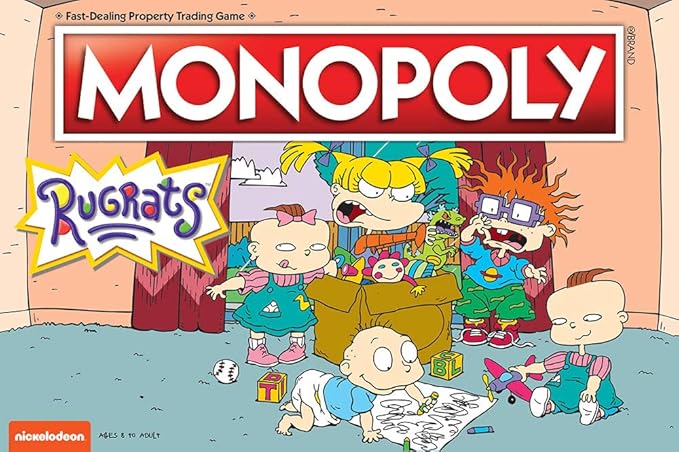 Monopoly Rugrats Board Game | Based on The Nickelodean Series Rugrats | Officially Licensed Rugrats Merchandise | Themed Classic Monopoly Game