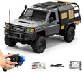 YIKESHU Rc Cars for Adults 2-Speed 2.4GHz Proportional Control Remote Control Car with LED Lights RC Rock Crawler 4X4 for Outdoor Indoor (Silver)