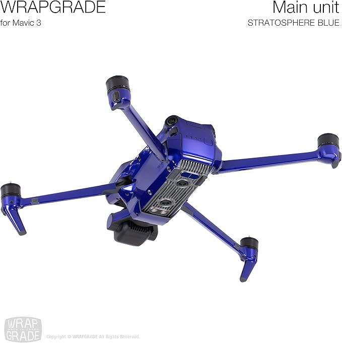 WRAPGRADE Full Skin Stickers for DJI Mavic 3 / Mavic 3 Classic (STRATOSPHERE BLUE)