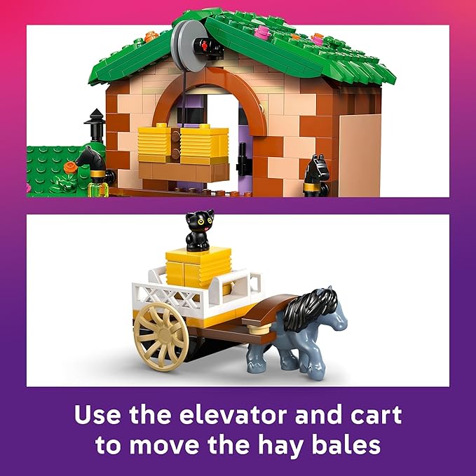 LEGO Friends Pony Ranch &amp Stable Pretend Play Building Toy - Playset with 3 Horse Toys for Creative Storytelling - Birthday Gift Idea for Girls &amp Boys Ages 7+ Who Love Horse Stuff - 42654