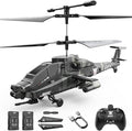 DEERC RC Helicopter RC Plane for Kids and Adults 2.4GHz Remote Control Helicopter 26 Mins Flight Time LED Lights &amp Altitude Hold 2 Batteries Kids Toy for Ages 8-12