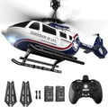 DEERC RC HelicopterRescue Remote Control Helicopter for Kids &amp AdultsToys Helicopter with Altitude Hold One Key take Off/Landing LED Light Low Battery Reminder Gift for Boys Ages 8-12