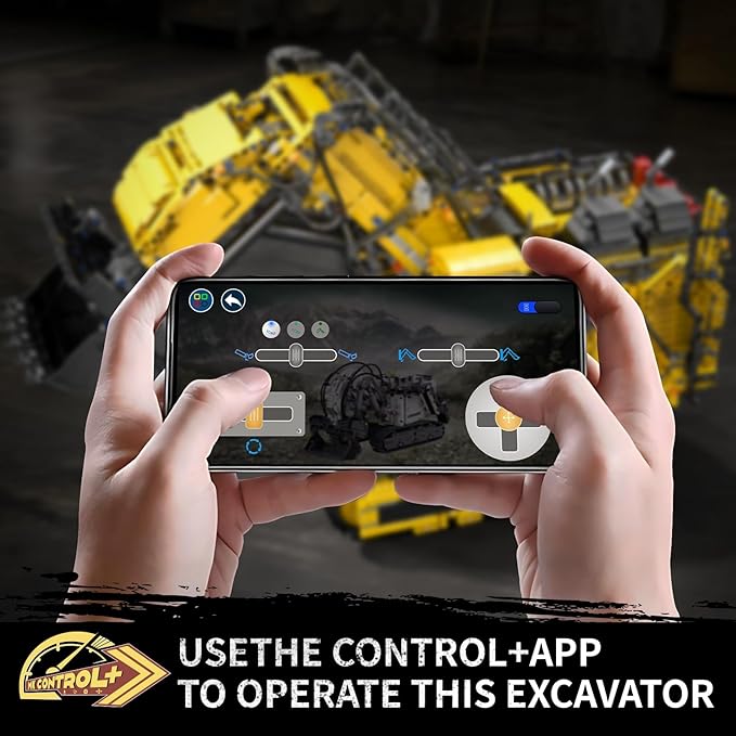 Mould King 17070 App Control Large Excavator Building Kit RC Diggers Construction Set Mining Excavator Construction Vehicle Building Blocks for Adults (4767 Pieces)