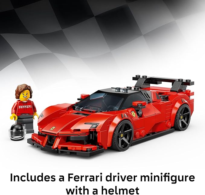 LEGO Speed Champions Ferrari SF90 XX Stradale Sports Car Building Toy for Kids - Building Set W/Ferarri Driver Minifigure for Boys &amp Girls Ages 9+ - Gift Idea for Birthdays - 77254