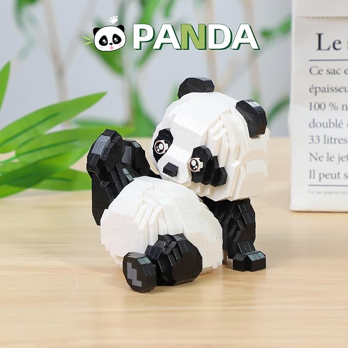 QLT QIAOLETONG Mini Building Blocks Animals Sets for Goodie Bags 1154 PCS Micro Mini Panda Building Toy Bricks for Adults Party Favors for Teens 14+ Birthday Gift for Boys Girls Carnival Prizes