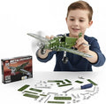 STEM Metal Airplane Building Kits for Kids Ages 8-16 258 Pieces DIY Mechanical Engineering Construction Toys Large Model Aircraft Project for Boys &amp Girls Educational Science Plane Gift