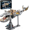 Mechanical Whale Building Set for AdultsOcean Fish Animal Model Toys with Lights for Home Office DecorBuilding Blocks Gift for Teens 14+(1388PCS)