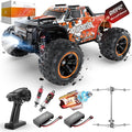 DEERC H16R Brushless Fast RC Cars1:16 52KM/H High Speed Remote Control Car4X4 All Terrains RC Monster TruckWaterproof Off-Road Hobby Electric Vehicle Car Gift for Adults Boys2 Li-ion Batteries